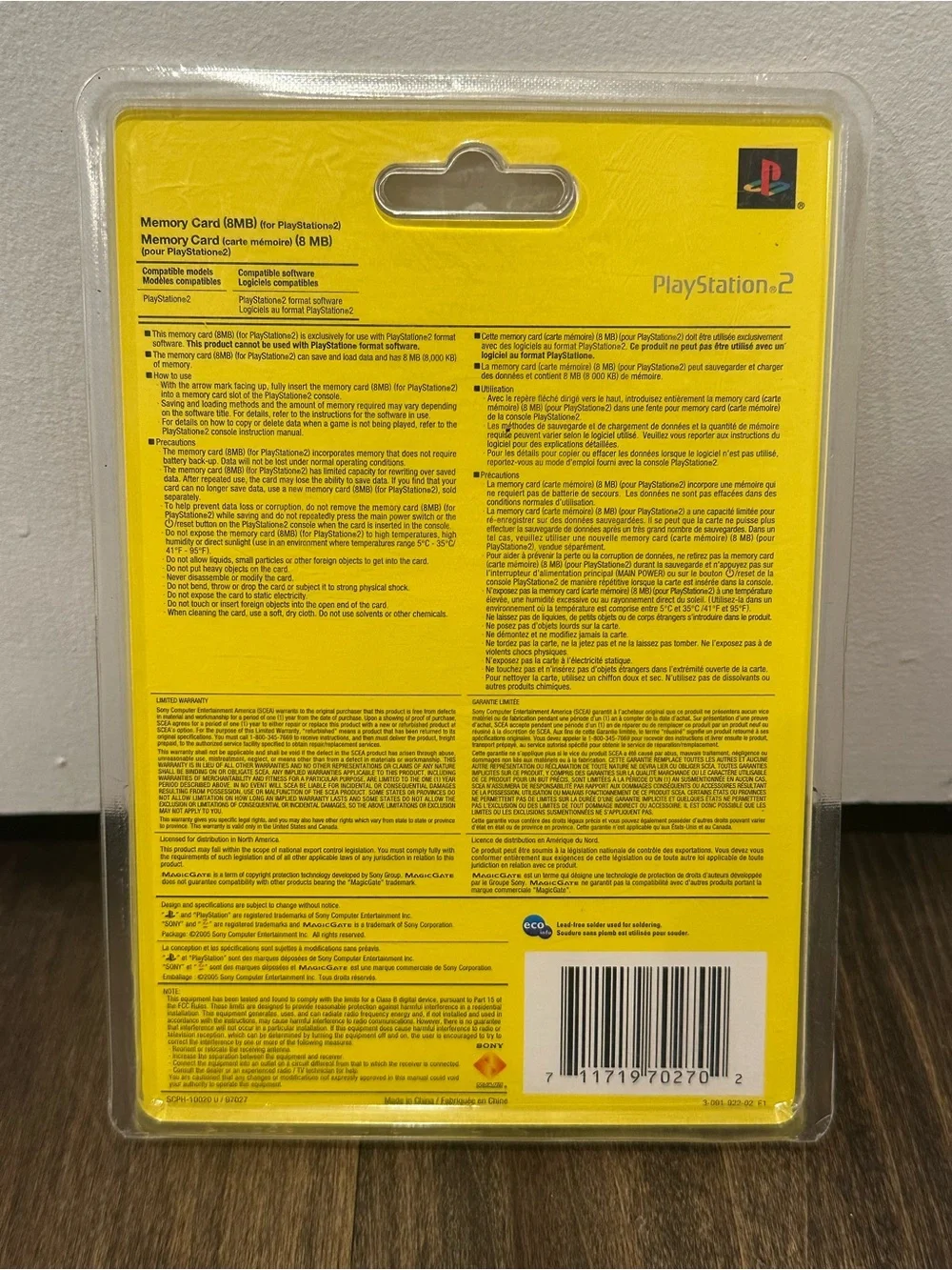 PS2 PlayStation 2 Official OEM Sony 8MB Memory Card Brand New Factory Sealed